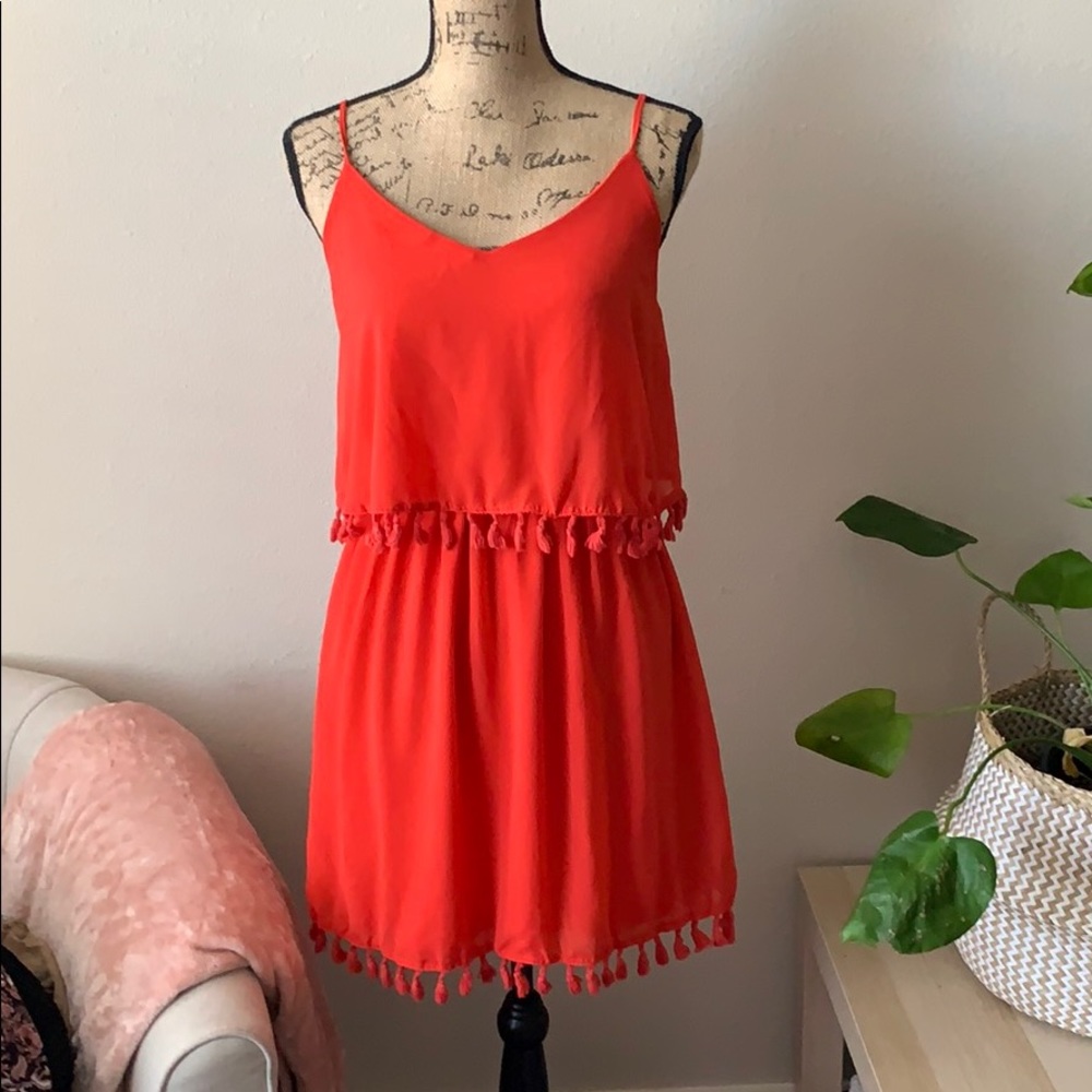 Red Tassle Dress